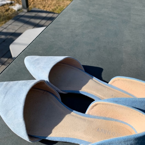 Baby blue ballet summer flats - Picture 2 of 3